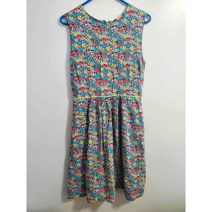 WOMEN'S MATILDA JANE FLORAL PRINT DRESS SLEEVELESS SIZE 8